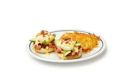 Bacon Avocado Eggs Benedict