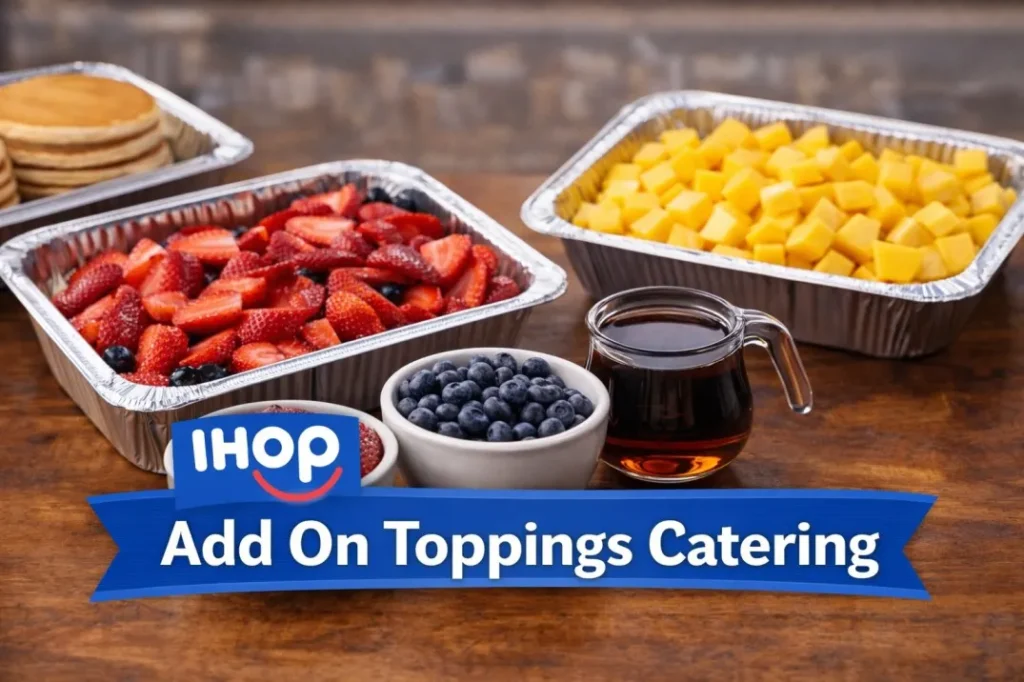 IHOP Add On Toppings Catering Menu