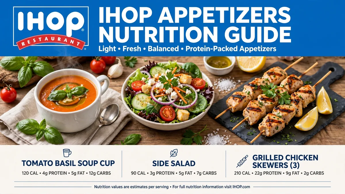 IHOP appetizers nutrition guide