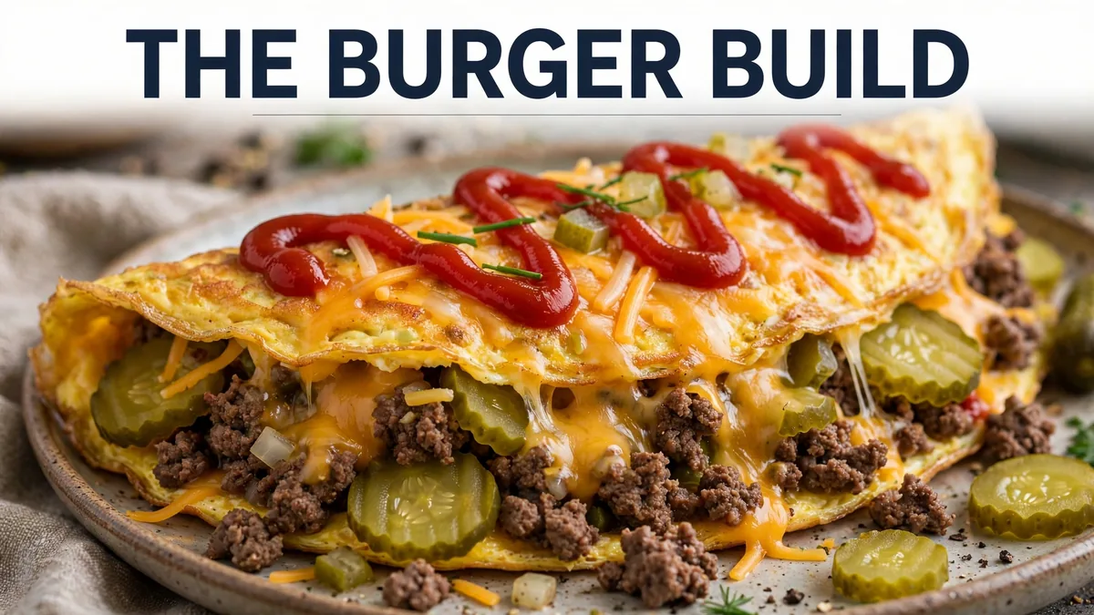 Cheeseburger Omelette