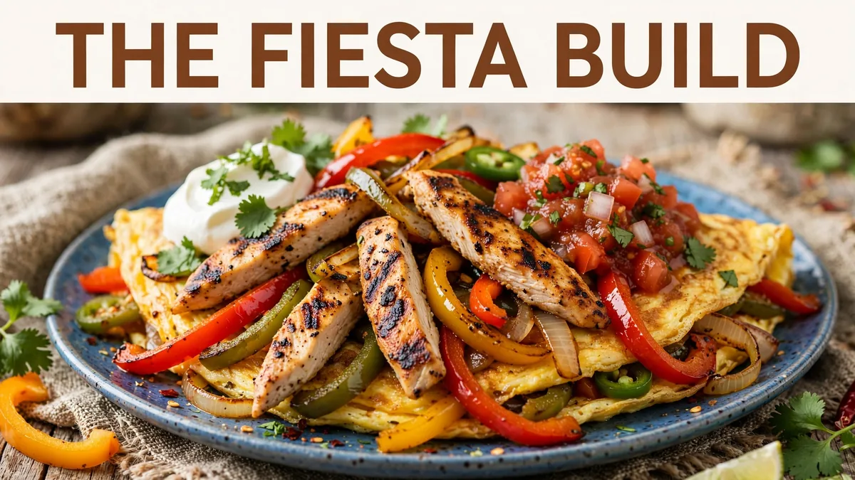 Chicken Fajita Omelette