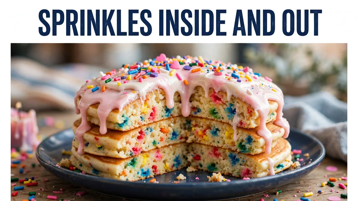 Cupcake Pancakes sprinkles
