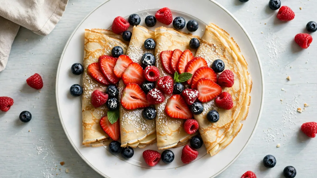 IHOP Fresh Berry Crepes
