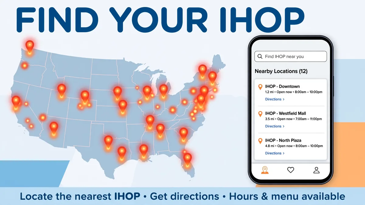 Find your nearest IHOP location