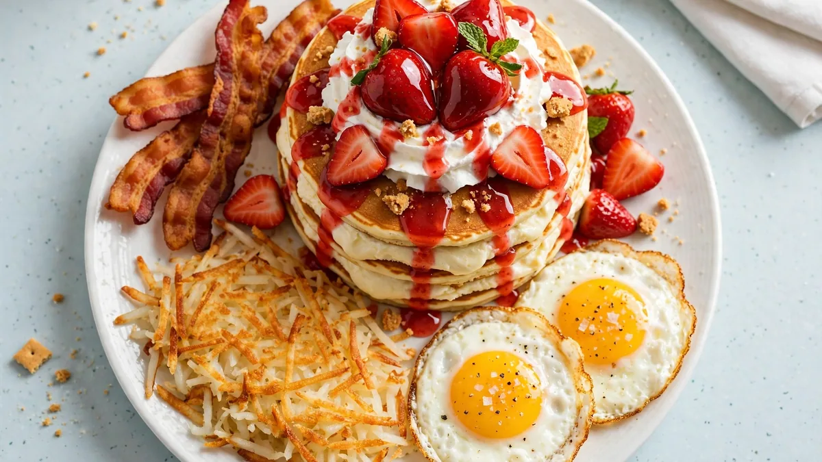 IHOP New York Cheesecake Pancakes Combo