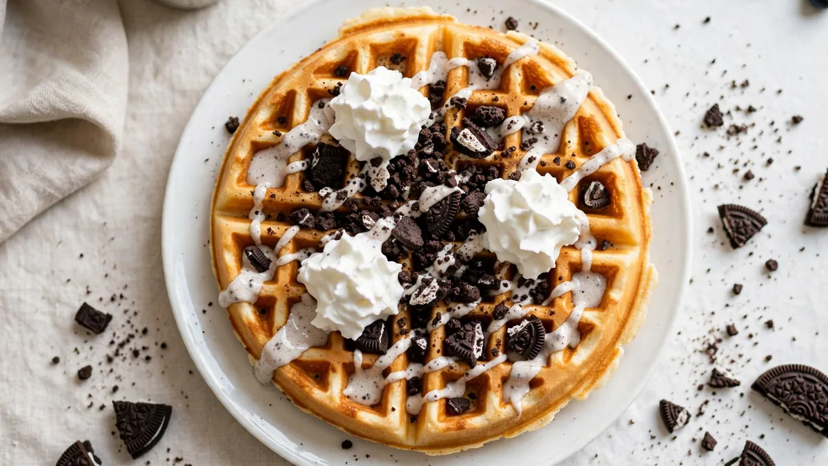 IHOP OREO Cookie Crumble Waffle