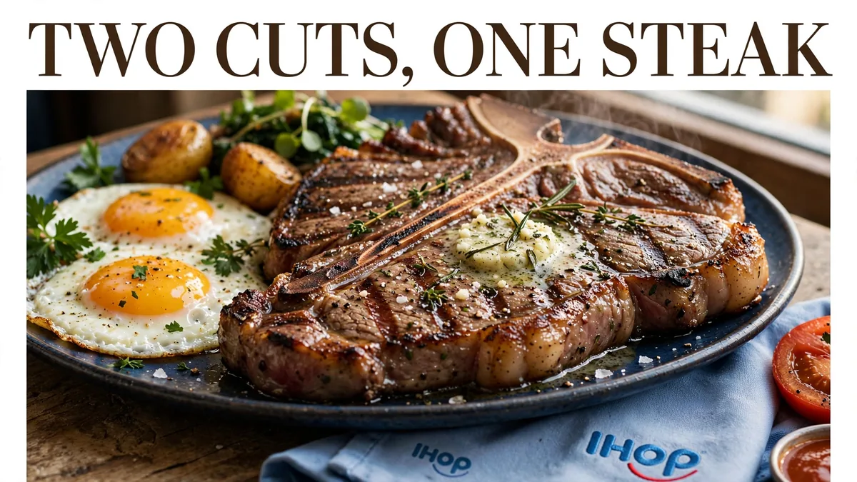 IHOP T-Bone Steak and Eggs