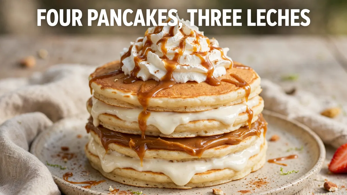 Tres Leches Pancakes layers