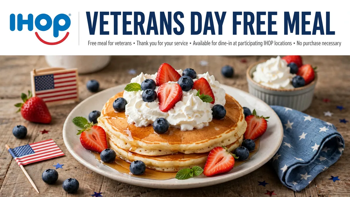 IHOP Veterans Day free meal